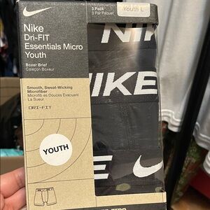 Nike Black Dri-FIT Youth Boxer Briefs